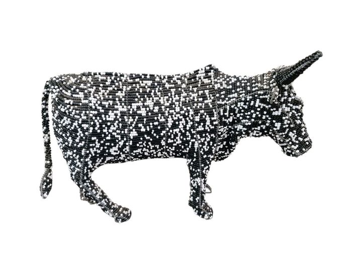 Beaded Wire Crafted Nguni Cow