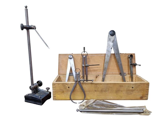 Assorted Vintage Calipers & Surface Gauge