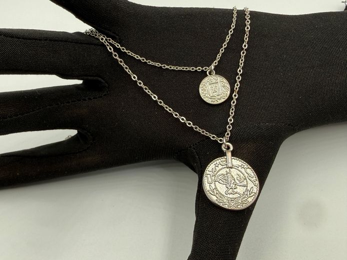 Necklace with two charms