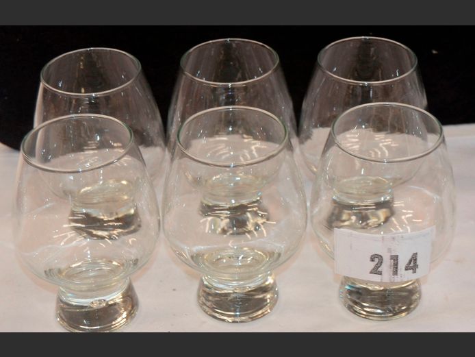 SET OF 6 BRANDY GLASSES