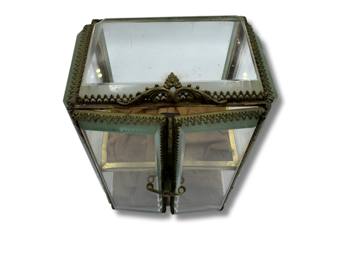 French Style Lavatory Glass Jewellery Display case 
