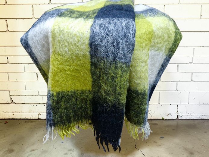 Vintage Waverley "Cree" Mohair Throw Blanket – Autumn Tartan