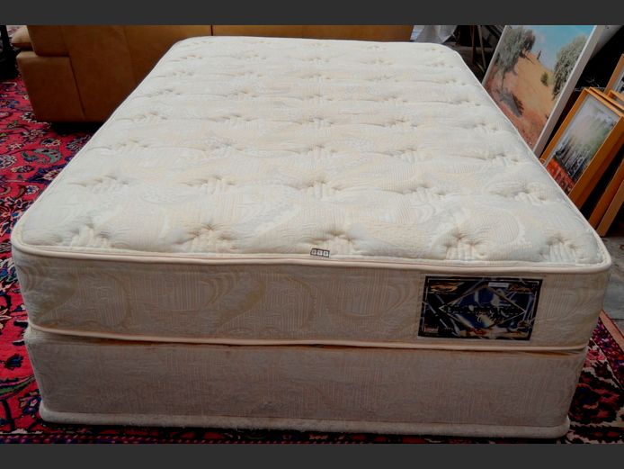 DIAMOND DOUBLE BED BASE & MATTRESS SET [No feet] [#: 413043757]