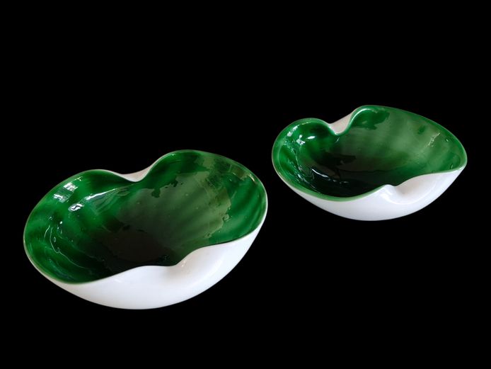 Mid-Century Barbini Art Glass Bowls Set