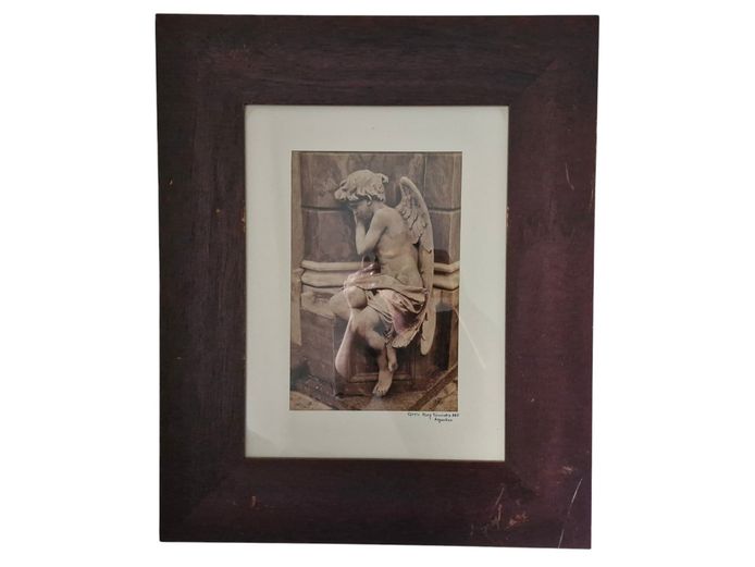 Framed Sepia-Tone Art Nouveau Photographic Print – Estela Mary Fernández