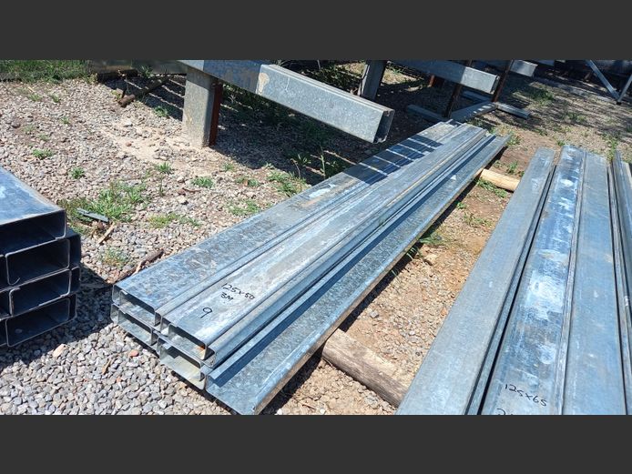 3m galvanised lipchannel 125x50mm 2mm thick