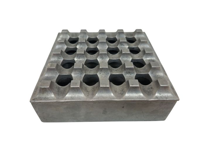 Mid-Century "Ultima 15" Cast Aluminum Lidded Ashtray by Ljungberg & Bäckström