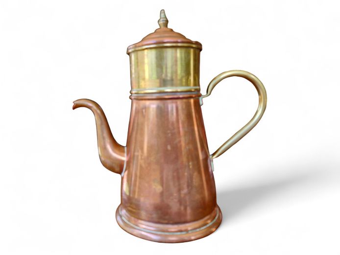 Royal Daalderop Dutch Brass & Copper Percolator Coffee Pot 