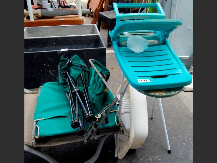 CAMPING CHAIR, BEACH CHAIR, IRONING BOARD, etc [112,113]