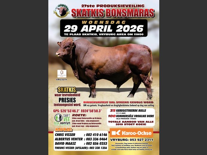 SKATKIS BONSMARAS 27STE PRODUKSIEVEILING
