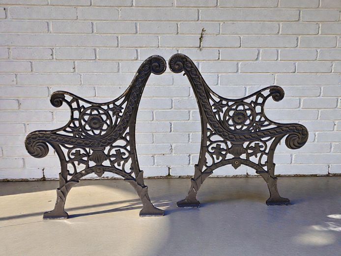 Victorian Cast Iron Garden Bench Sides