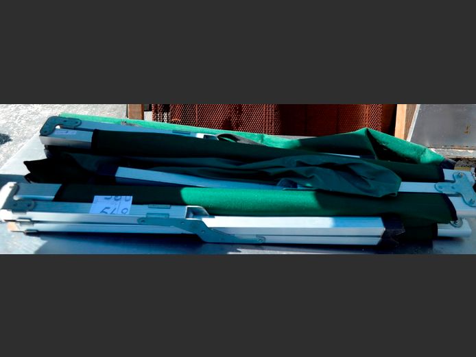 LOT OF 2: CAMPING STRETCHERS, 182 x 72cm [Incomplete]
