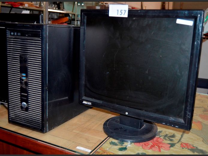 HP DESKTOP PC & NEC 22" MONITOR [Faulty]
