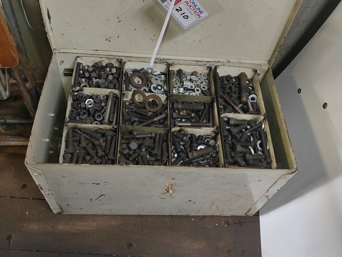 TOOL BOX INCLUDING BOLTS AND NUTS