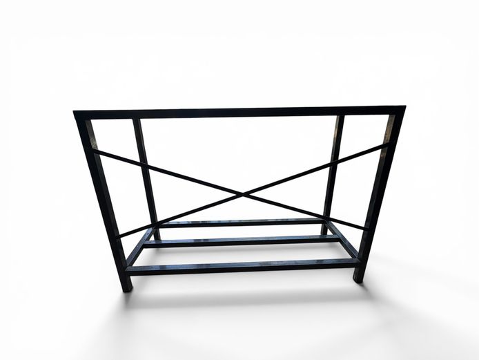 Black Metal Table Frame / Console Base