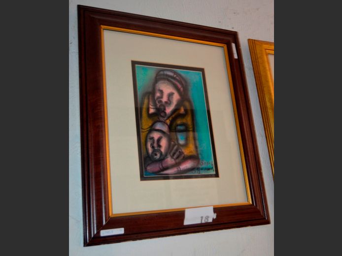 A. SIPHO MVEMVE PASTEL, 26 x 18cm