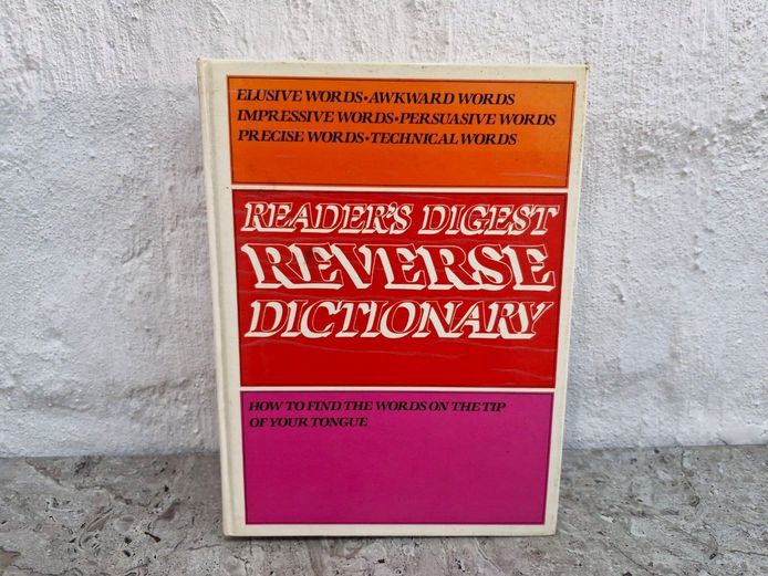Reader's Digest Reverse Dictionary (1989 First Edition)