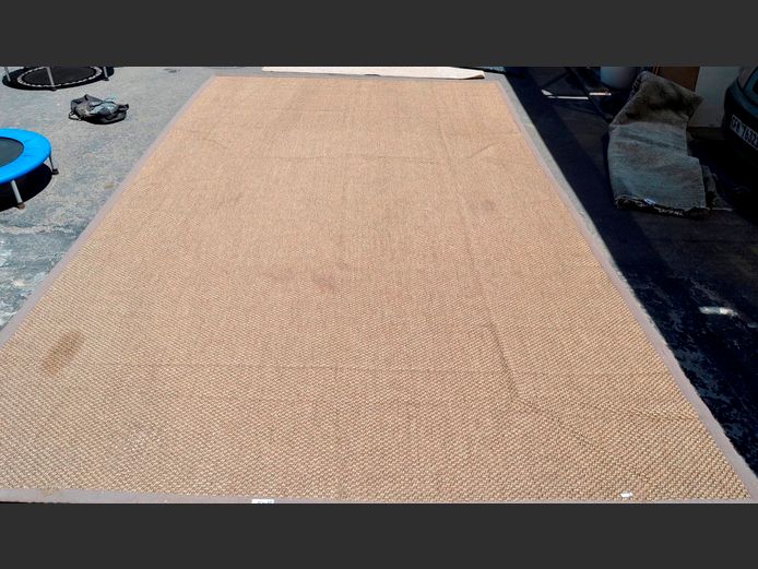 LARGE COIR CARPET, 497 x 297cm [Needs a clean]