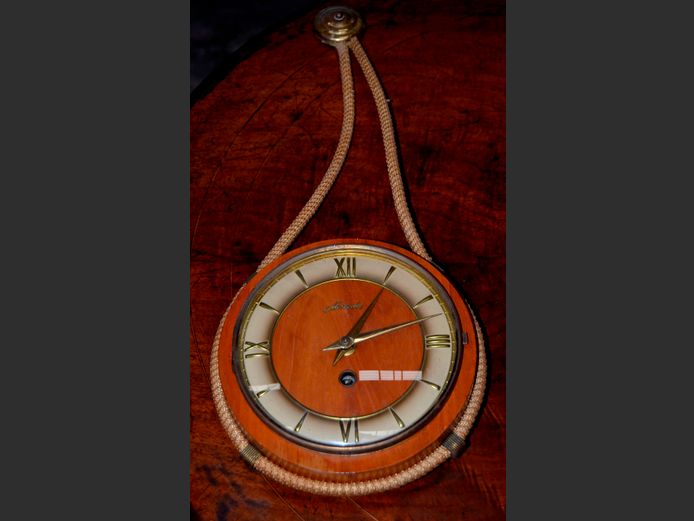 ART DECO WALL CLOCK, 20cm Diameter [Condition unknown]