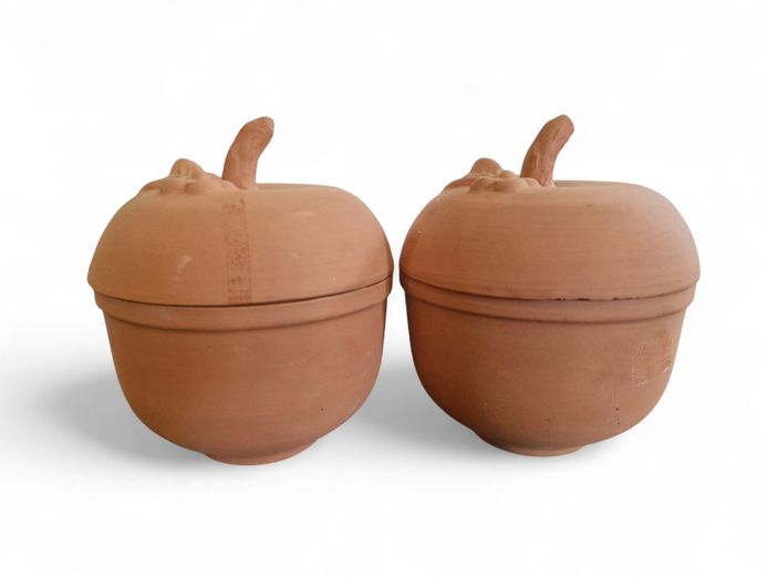 Pair of Römertopf Small Casseroles