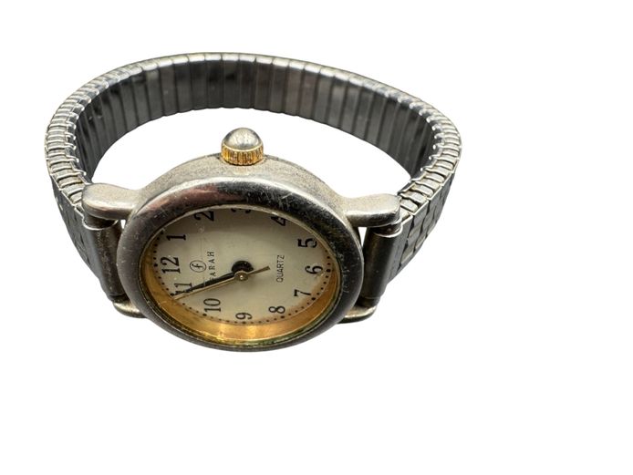 Vintage Farah Ladies Two-Tone Quartz Wristwatch – Expandable Stainless Steel Strap, Japan Movement