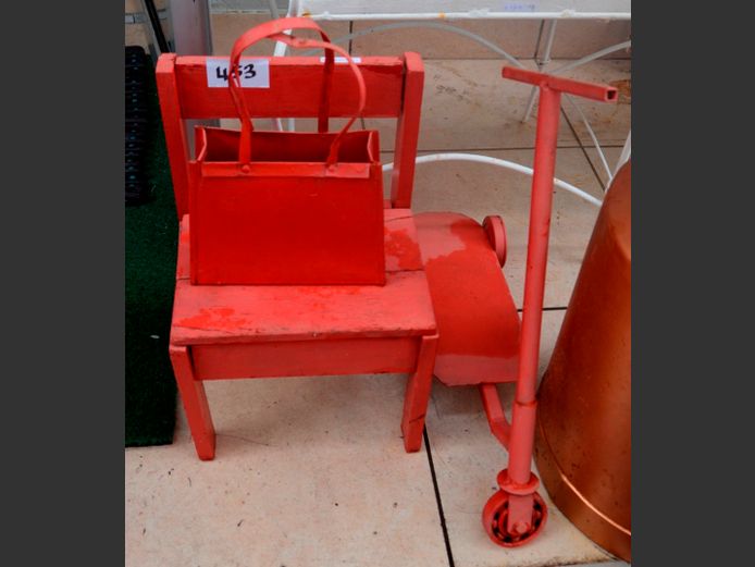CHILD'S CHAIR, PUSH SCOOTER, etc
