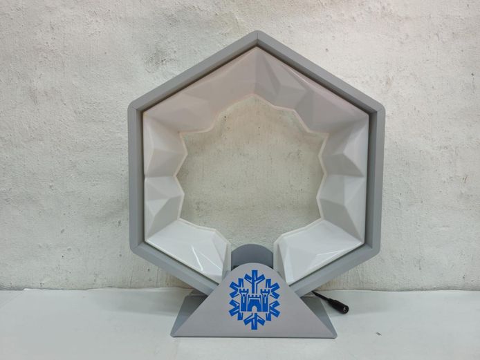 Castle Lite Branded Illuminated Hexagonal Bottle Display Light Stand