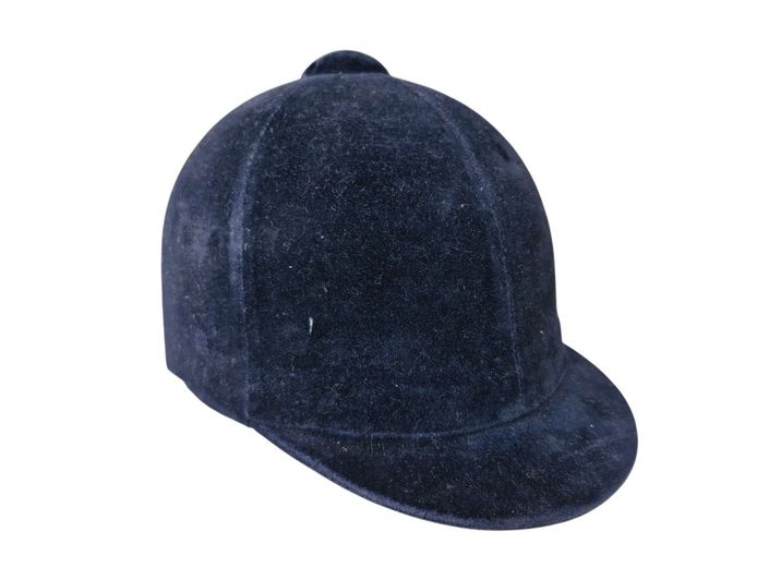 Wembley Black Velvet Horse Riding Helmet