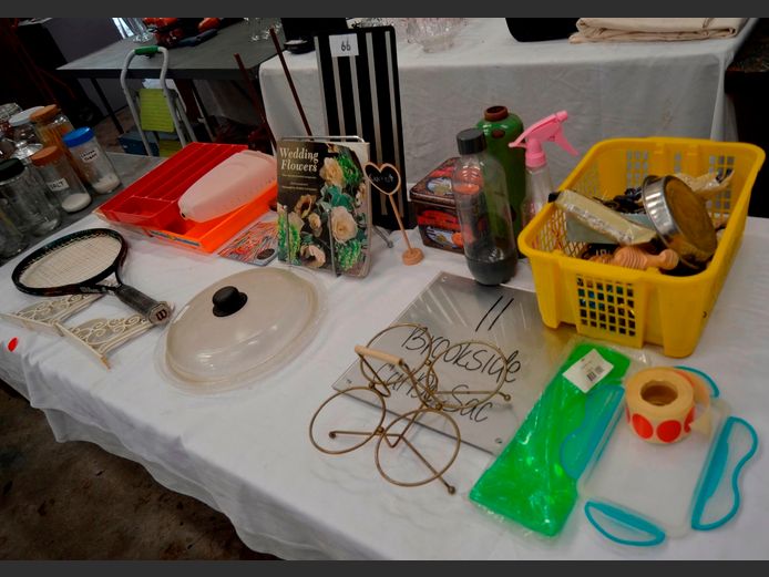 RECIPE BOOK STAND, TENNIS RACQUET, etc