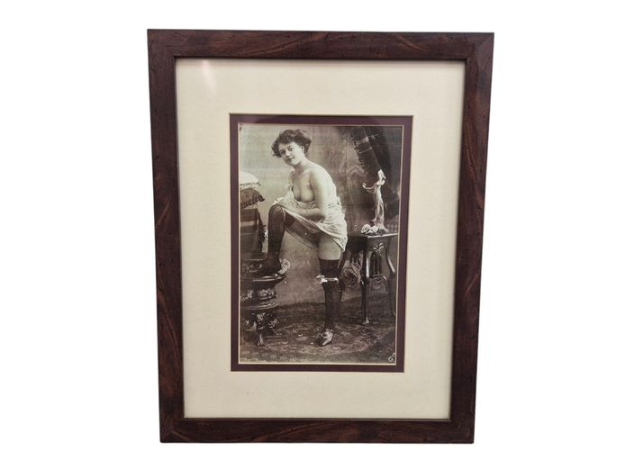 Edwardian Glamour Risqué Framed Print