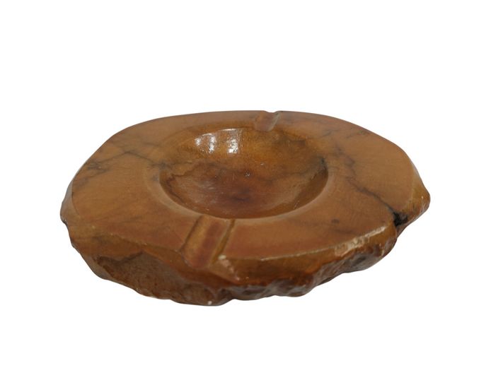 Hand-Carved Genuine Italian Alabaster Ashtray