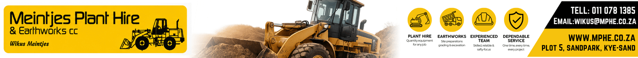 Meintjies Plant Hire Banner