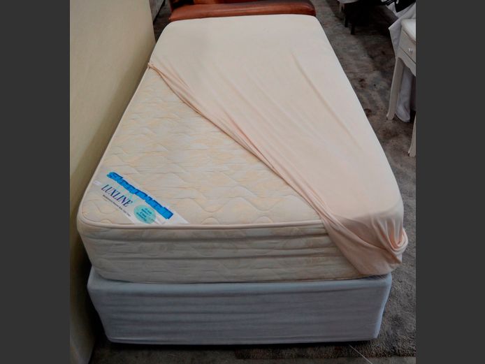 SLEEPWELL LUXLINE SINGLE BED BASE & MATTRESS SET