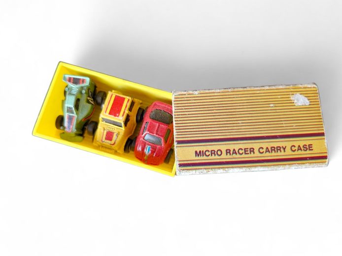 1980s Micro Racer Carry Case Set