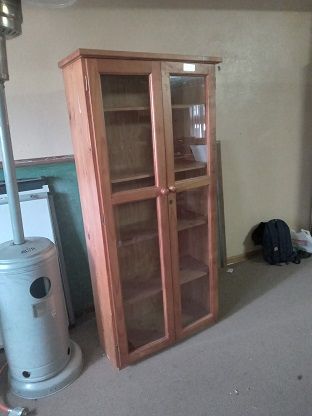 2-glass door display cabinet
