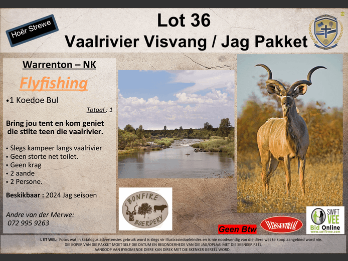 Vaalrivier Visvang / Jag Pakket