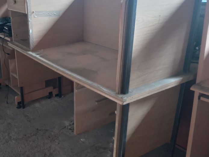 Wooden office desk scrap