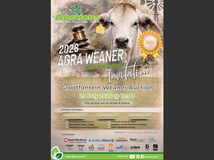 AGRA GROOTFONTEIN WEANER AUCTION