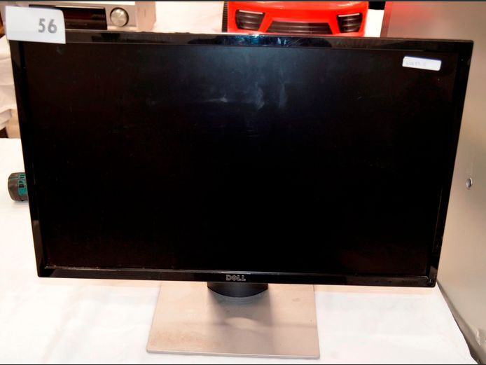 DELL 24" MONITOR [Switches on, Screen cracked]