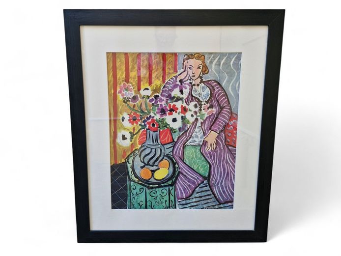 Henri Matisse "Purple Robe & Anemones" Framed Print