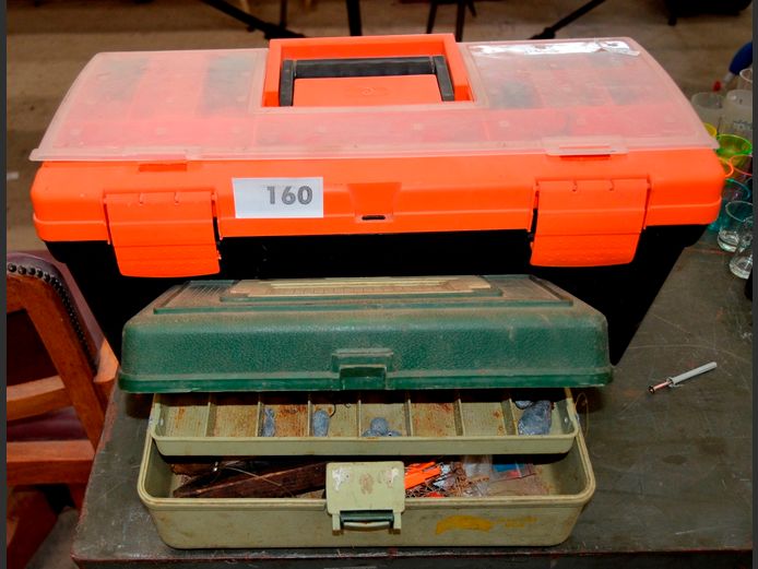 LOT OF 2: TACKLE BOXES WITH TACKLE