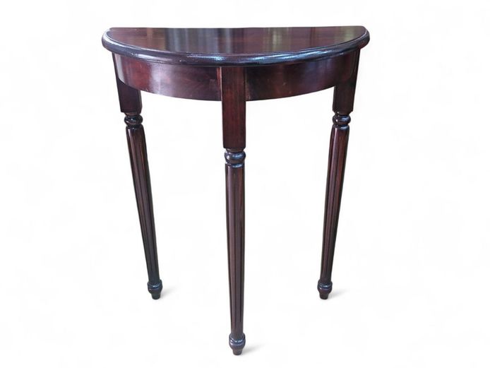 Demilune Console Lamp Table