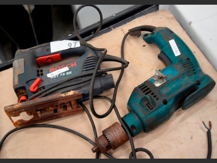 BOSCH JIGSAW & MAKITA DRILL [Faulty]