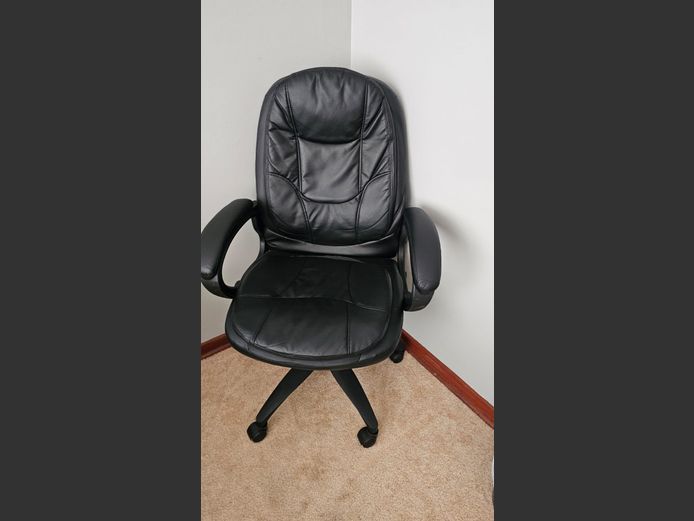 Black Leather Office Chair