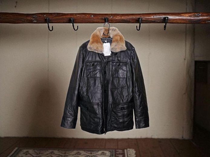 Danish "SELECTED" Luxury Leather Zip Fur Collar Jacket (Brand New)