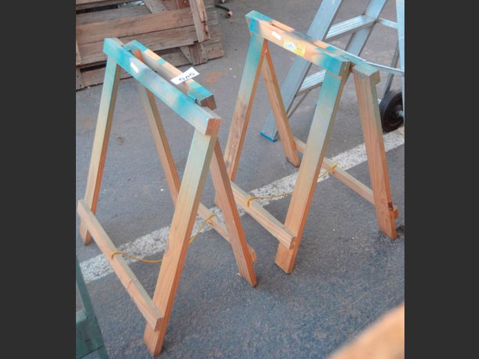 PAIR PINE TRESTLES