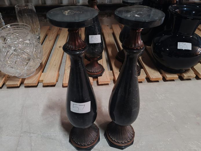 2 x Large Bertha Candleholders (STC)