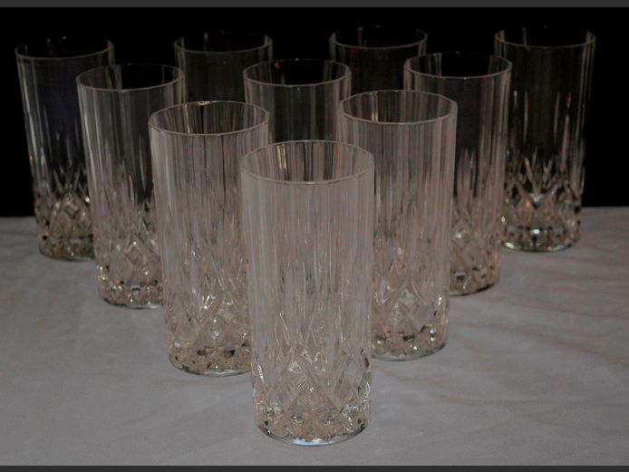 SET OF 10 CRYSTAL HIBALLS