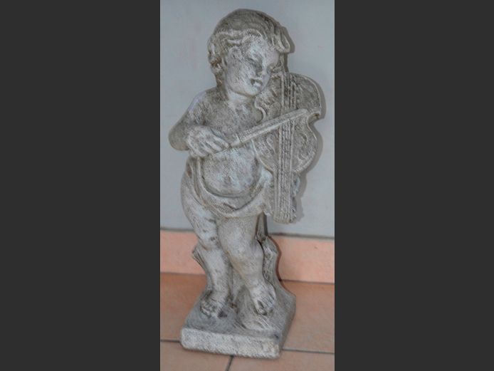 GARDEN FIGURINE "THE MUSICIAN ANGEL", 60cm High