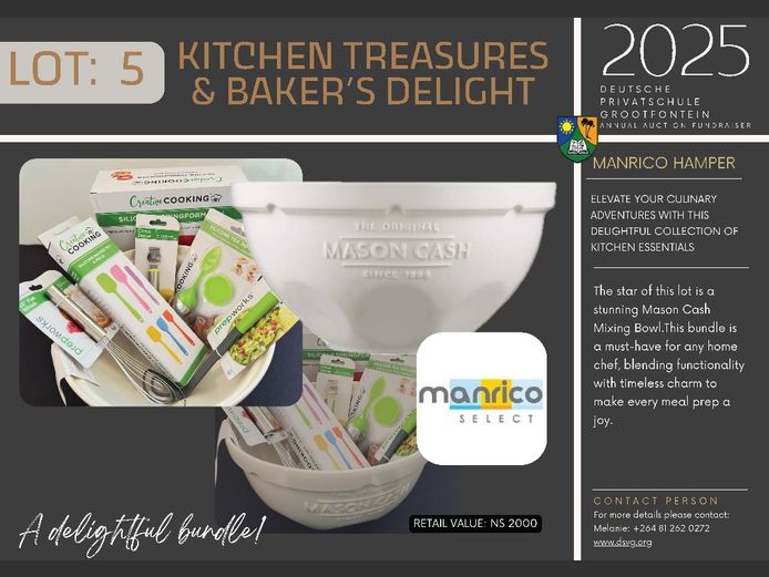 KITCHEN TREASURES
& BAKER’S DELIGHT | MANRICO HAMPER